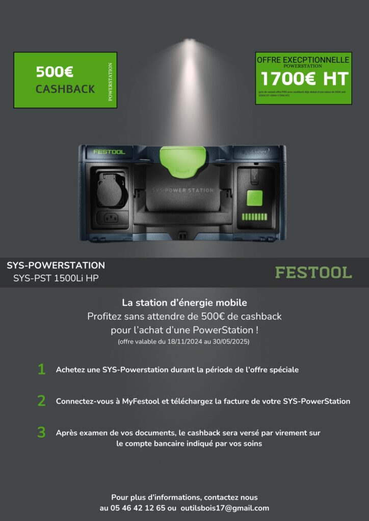 offre exceptionnelle powerstation festool