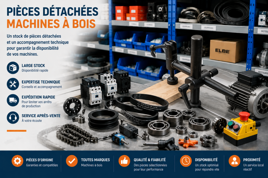 vente de pièce détachée pour machine à bois