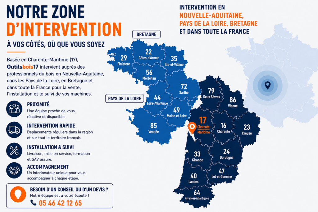 zone d'intervention nouvelle aquitaine et pays de la loire